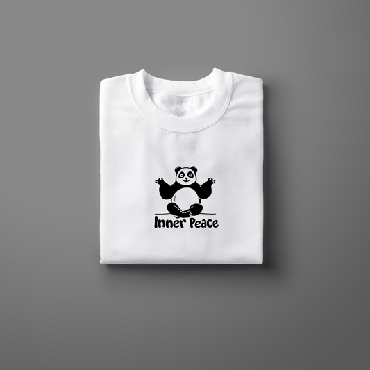 Panda Inner Peace Half Sleeve T-Shirt