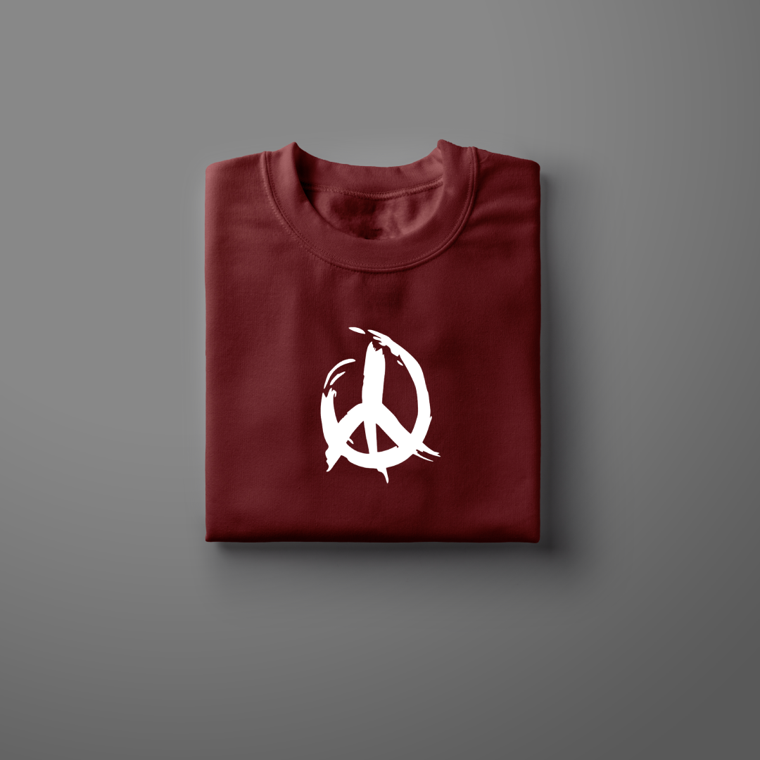 Peace Half Sleeve T-Shirt