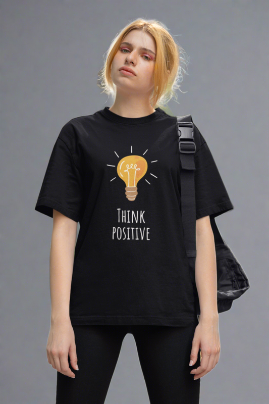 Think Positive Half Sleeve T-Shirt