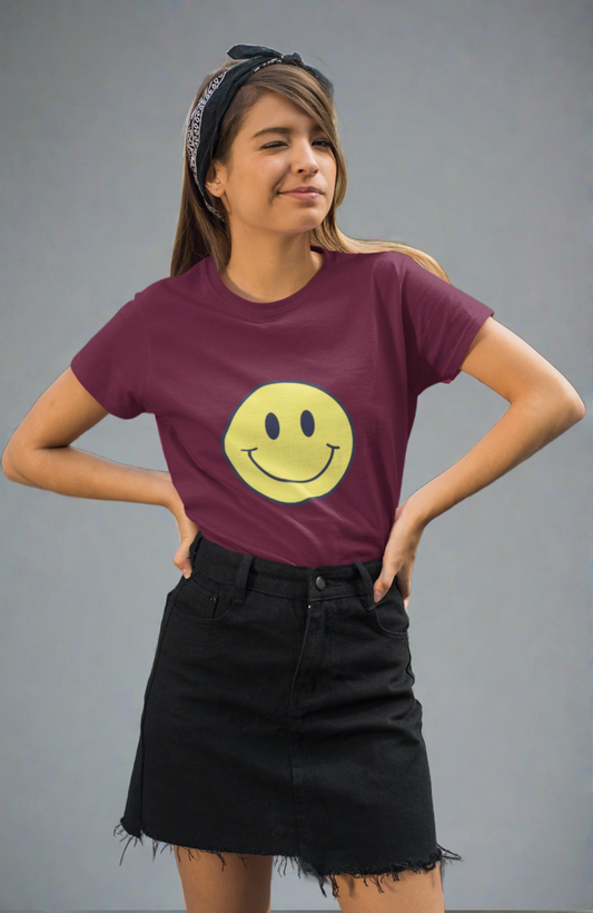 Smiley Half Sleeve T-Shirt