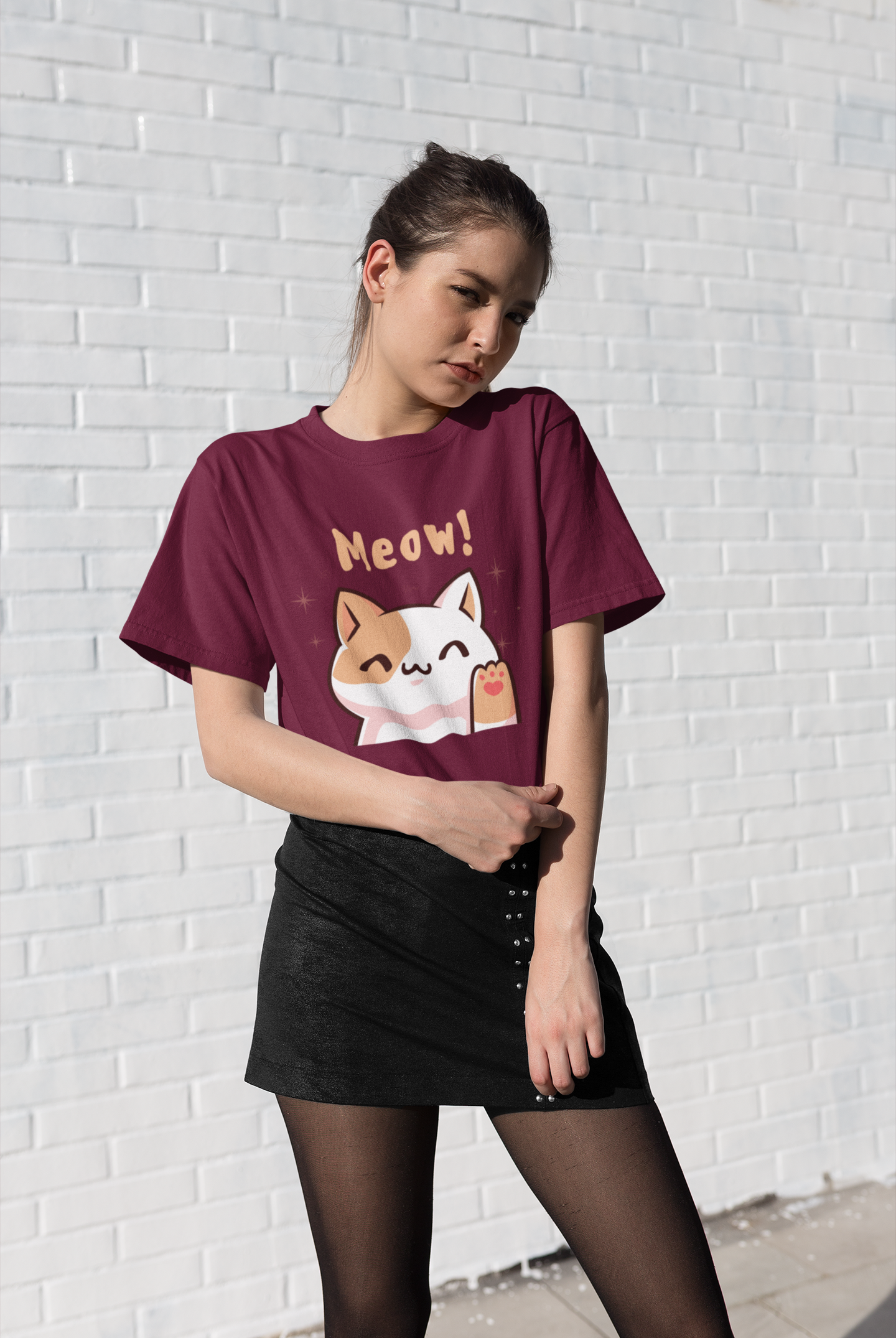 Meow Half Sleeve T-Shirt