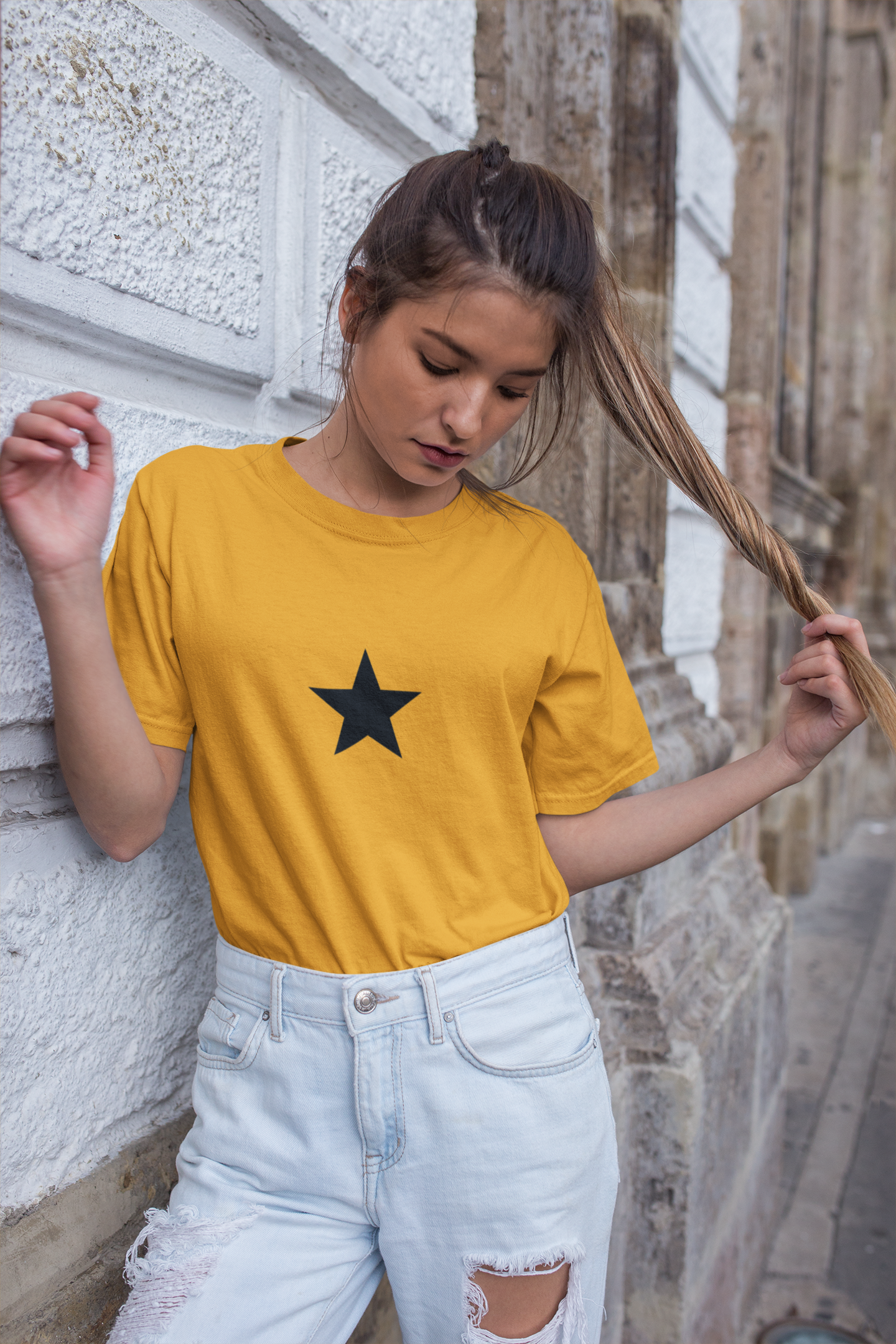 Star Reverse Half Sleeve T-Shirt